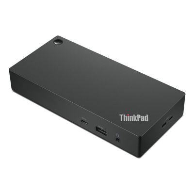 Lenovo ThinkPad USB-C Universal-Dockingstation (EU-Version) – Ethernet-LAN-Anschluss (RJ-45): 1 Anschluss; VGA-Anschluss (D-Sub): 1 Anschluss; DisplayPort: 2 Anschlüsse; USB 3.0 (3.1 Gen 1) Typ-C: 1 Anschluss; USB 3.0 (3.1 Gen 1) Anschlüsse: 3 Anschlüsse
