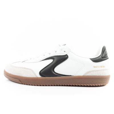 2. Skechers Kickoff Damen Sneakers weiße Leder Sportschuhe