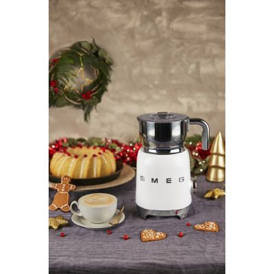 10. Smeg MFF11WHEU Milchaufschäumer/Milchwärmer, automatischer Milchaufschäumer/Milchwärmer, weiß
