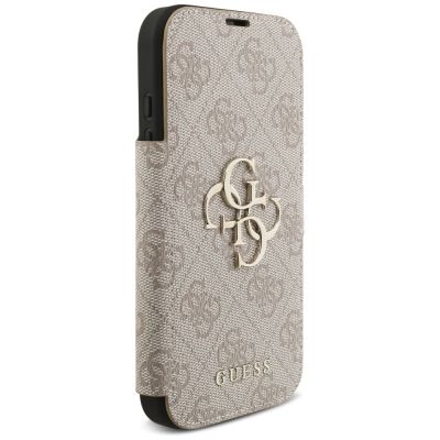4. Guess Book 4G Metall-Logo-Hülle für iPhone 17 Pro – Pink