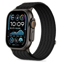 Tech-Protect Nylon-Sportarmband für Apple Watch 44 / 45 / 46 / 49 mm – Schwarz