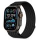 Tech-Protect Nylon-Sportarmband für Apple Watch 44 / 45 / 46 / 49 mm – Schwarz
