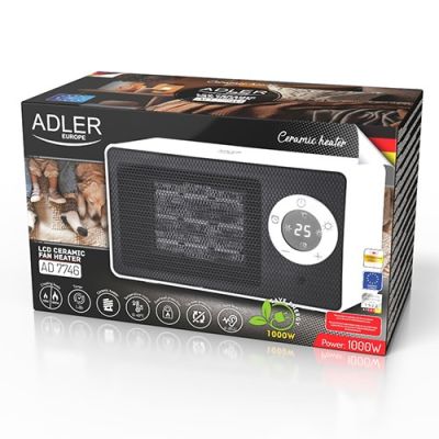 6. Keramik-Heizlüfter mit LCD-Display von Adler