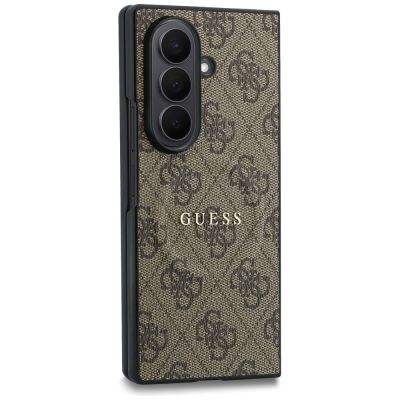 3. Guess 4G Classic MagSafe Hülle für Samsung Galaxy Z Fold 8 Ultra – Braun