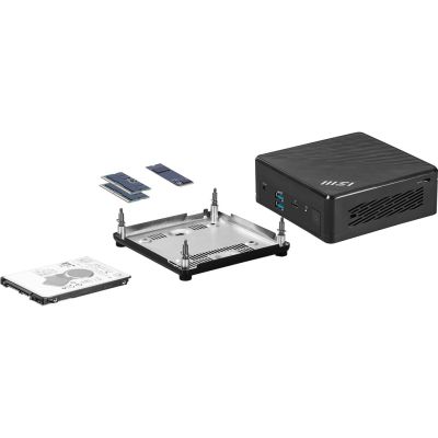11. MSI Cubi 5 1M-437BEU PC-Gehäuse, 0,6 l, Schwarz, 150U Intel SoC