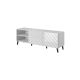6. ABETO TV-Schrank 150x42x52 weiß/weiß glänzend