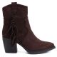 2. Gefütterte Damen-Cowboystiefel mit Fransen, Schokoladenbraun, M.Daszyński MR2520-1