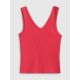 5. Schmal geschnittenes, geripptes Damen-Stricktop 4F 4FRSS26TSLEF337-62S