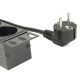4. GEMBIRD 19-Zoll-Rack-Steckdosenleiste PDU EG-PDU-014 1U, 16 A, 8 x SCHUKO, 3-m-Kabel
