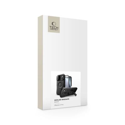9. Tech-Protect Kevlar MagSafe Hülle für iPhone 17 Pro - Schwarz