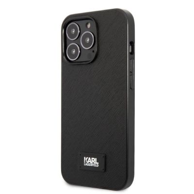 2. Karl Lagerfeld KLHCP13XSFMP2K iPhone 13 Pro Max 6,7" Hardcase schwarz/schwarz Saffiano Plaque