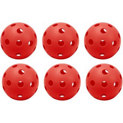 8. UNIHOC Spielbälle Rot Enero 6 Stück