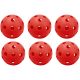8. UNIHOC Spielbälle Rot Enero 6 Stück