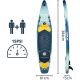 12. SET - ENERO AUFBLASBARES SUP-BOARD 384x81x15CM