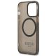 7. Guess Gold Outline Translucent MagSafe Hülle für iPhone 13 Pro Max – Schwarz