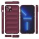 6. Magic Shield Case Hülle für iPhone 14 Plus elastische gepanzerte Hülle in Burgund