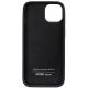 4. Audi Echtleder iPhone 14 6,1" schwarz/schwarz Hardcase AU-TPUPPCIP14-Q8/D1-BK