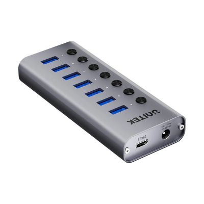 UNITEK HUB USB-A 3.0 7-IN-1, 5 Gbit/s MIT SCHALTER