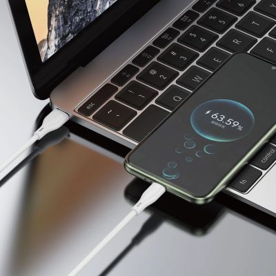 4. Dudao L2L USB-A / Lightning 3A Kabel 2m - Weiß