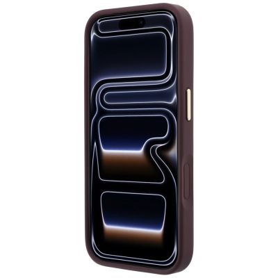 5. Guess Ring Stand 360 Grained Classic Logo MagSafe Hülle für iPhone 18 Pro / 17 Pro – Bordeaux