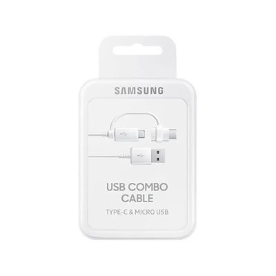 4. Samsung Combo EP-DG930DWEGWW Kabel USB-A / Micro-USB - USB-C 1,5 m - Weiß