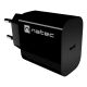 13. NATEC RIBERA 1X USB-C 20W SCHWARZES WANDLADEGERÄT