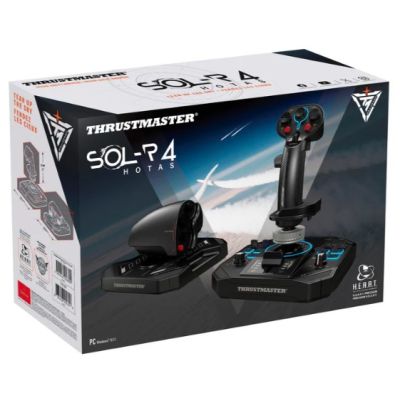 6. Thrustmaster Sol-R 4 HOTAS Schwarzer USB-Joystick + Motorsteuerhebel Analog/Digital PC