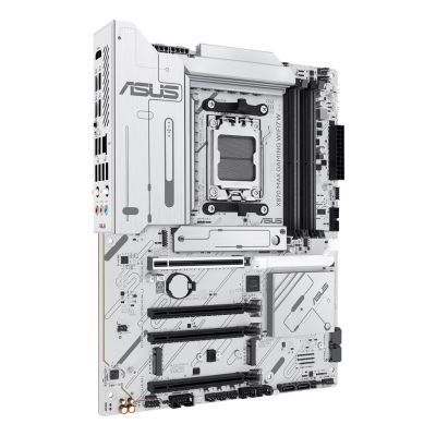 3. ASUS X870 MAX GAMING WIFI7 Weißes Mainboard