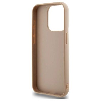 5. DKNY Quilted Stack Logo iPhone 15 Pro Max Hülle – Beige