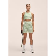Casall Damen-Leggings mit hohem Bund, Radlerhose, Grün
