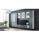 6. TV-Schrank VIGO '140' 30/140/40 weiß/grau glänzend