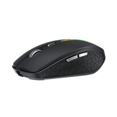 4. Wozinsky WMGK-1132 Kabellose Maus mit RGB-Hintergrundbeleuchtung – Schwarz