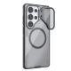 3. Nillkin Iceblade Prop Magnetische Hülle mit Kameraabdeckung und Ständer, kompatibel mit MagSafe für Samsung Galaxy S26 Ultra – Transparent Schwarz