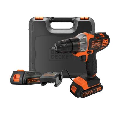 Black & Decker MT218KB 800 U/min Bohrmaschine, Schwarz/Orange, 1,46 kg
