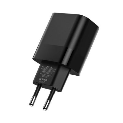 5. Tech-Protect C30W USB-C PD 30W / USB-A QC 3.0 Netzwerkladegerät – Schwarz