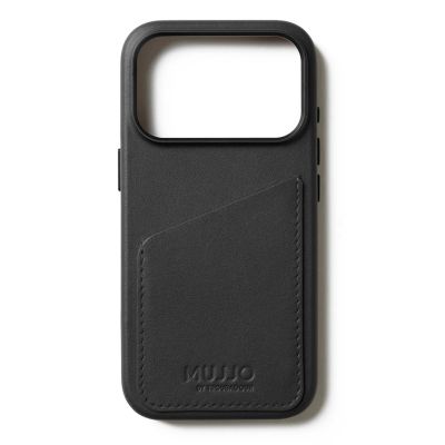 5. Mujjo Wallet Lederhülle - Lederhülle für iPhone 17 Pro, kompatibel mit MagSafe (schwarz)