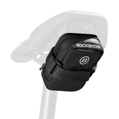 2. Rockbros Mini Satteltasche mit CO2-Kartuschenhalter - Schwarz/Grün