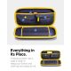 4. Spigen Nano Pop Pro Tasche für Nintendo Switch 2 – Marineblau und Gelb