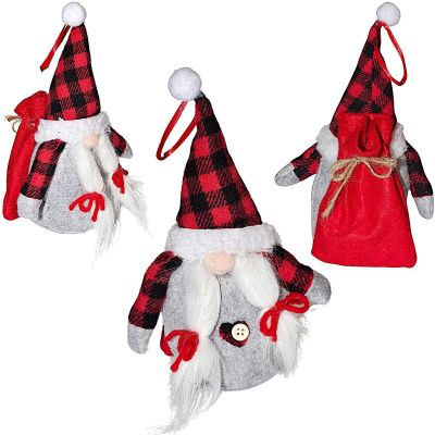 27. Dekorativer Weihnachtsmann mit Geschenktüte, 20 cm, Mädchen