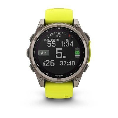 8. Garmin Fenix 8 Solar Saphirgelbe Uhr