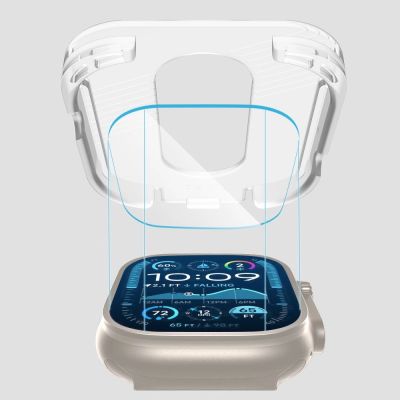 4. Tech-Protect Easy Set+ Panzerglas 2er-Pack für Apple Watch Ultra 1/2 49 mm – Klar