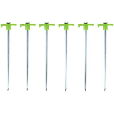 Zeltnägel 19 cm, 6er-Set, Metall/Kunststoff, Camp Active
