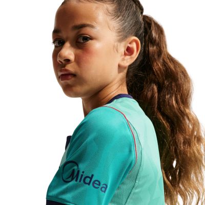 7. Nike FC Barcelona Stadion 2026/27 Kinder-Trikot Grün II6686 301