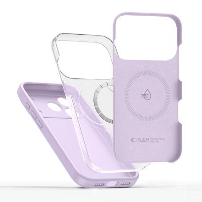 4. Tech-Protect Silicone MagSafe Case für iPhone 17 Pro - Lila