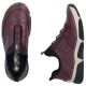 4. Komfortable Damen-Slipper in Bordeauxrot Rieker 45975-35