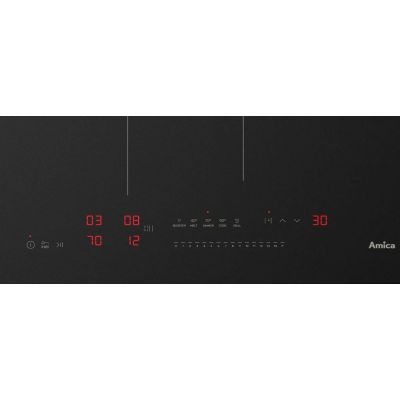 6. AMICA PIC6541PHTSUN 3.0 Induktionskochfeld 60 cm | PowerBoost | AutoBridge | HobControl Pro | Mattschwarz | Ultraflach