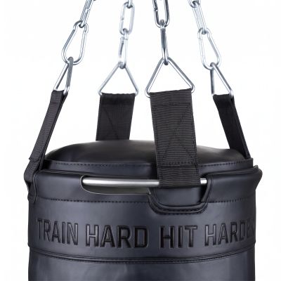 3. PREMIUM Boxsack + Ring SBRX Schwarz Leer - 150 cm | DBX Bushido