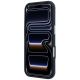 5. Guess Grained & Big Resin Logo Hülle für iPhone 18 Pro / 17 Pro - blau