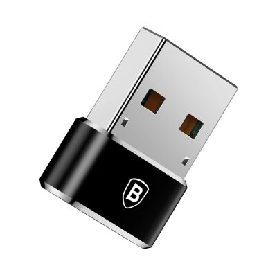 4. Baseus Mini USB-C-zu-USB-A-Adapter – Schwarz