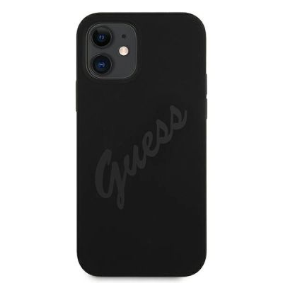 3. Guess GUHCP12SLSVSBK iPhone 12 mini 5.4" schwarz/schwarz Hardcase Script Vintage